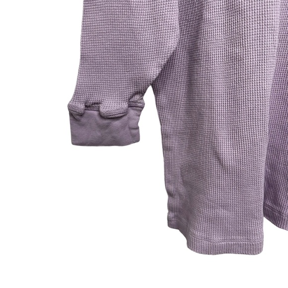 Free People Lavender Waffle Thermal Long Sleeve Top Size XS Intimately Free - Picture 8 of 11